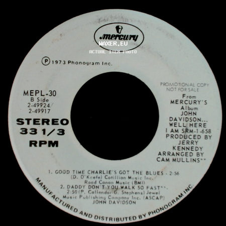 John Davidson - Unknown Title A / Unknown Title B side B