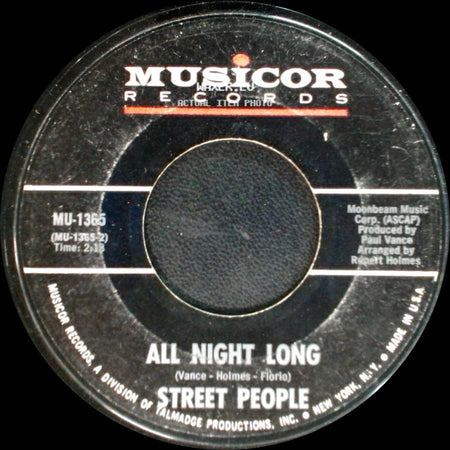 Street People / Jennifer Tomkins - All Night Long / Street People side A