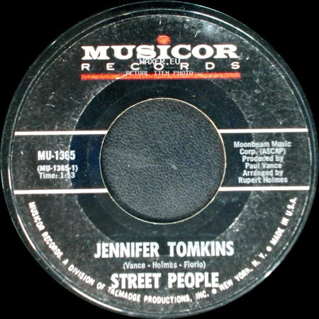 Street People / Jennifer Tomkins - All Night Long / Street People side B