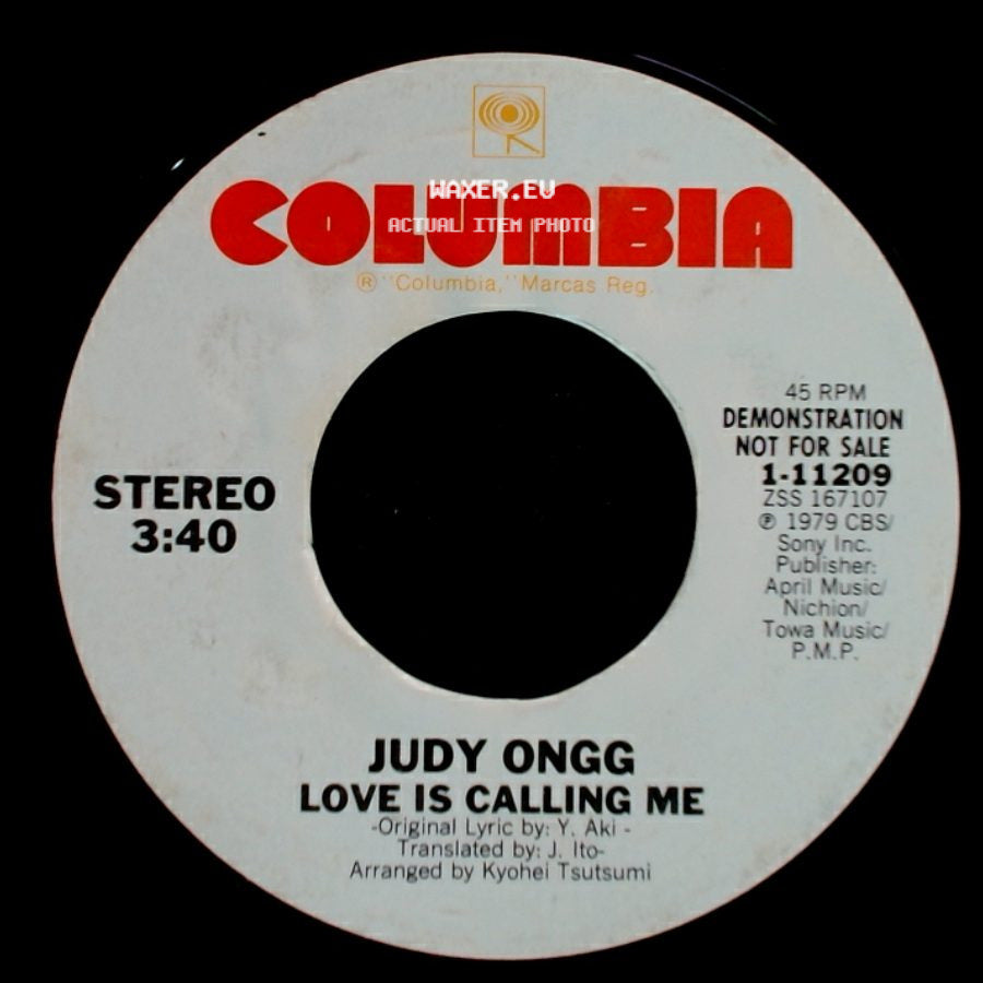 Judy Ongg - Love Is Calling Me / Love Is Calling Me side A