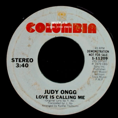 Judy Ongg - Love Is Calling Me / Love Is Calling Me side B