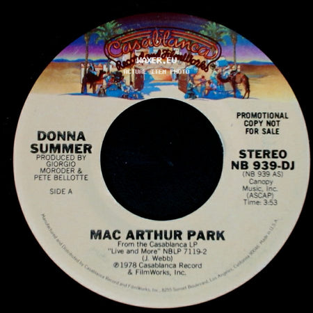 Donna Summer - Mac Arthur Park / Mac Arthur Park side B