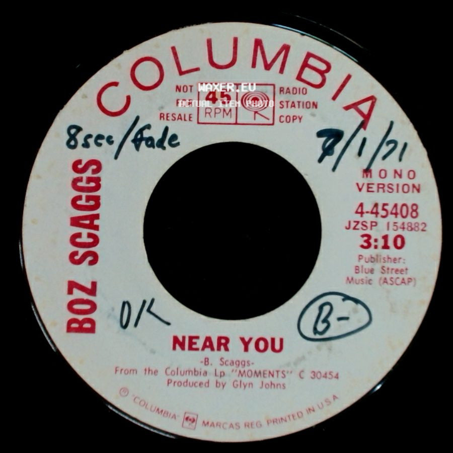 Boz Scaggs - Near You / Near You side B