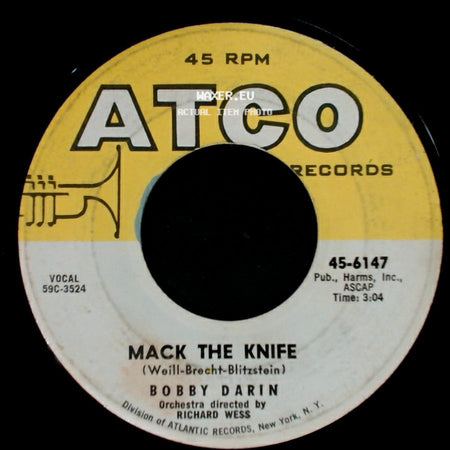 Bobby Darin - Mack The Knife / Was There A Call For Me side A