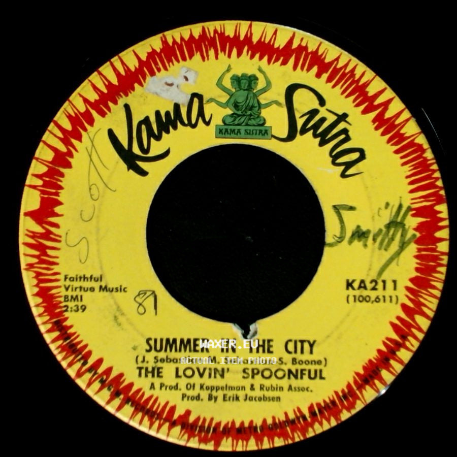 The Lovin' Spoonful - Butchie's Tune / Summer In The City side B