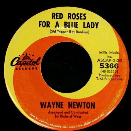 Wayne Newton - One More Memory / Red Roses For A Blue Lady side B