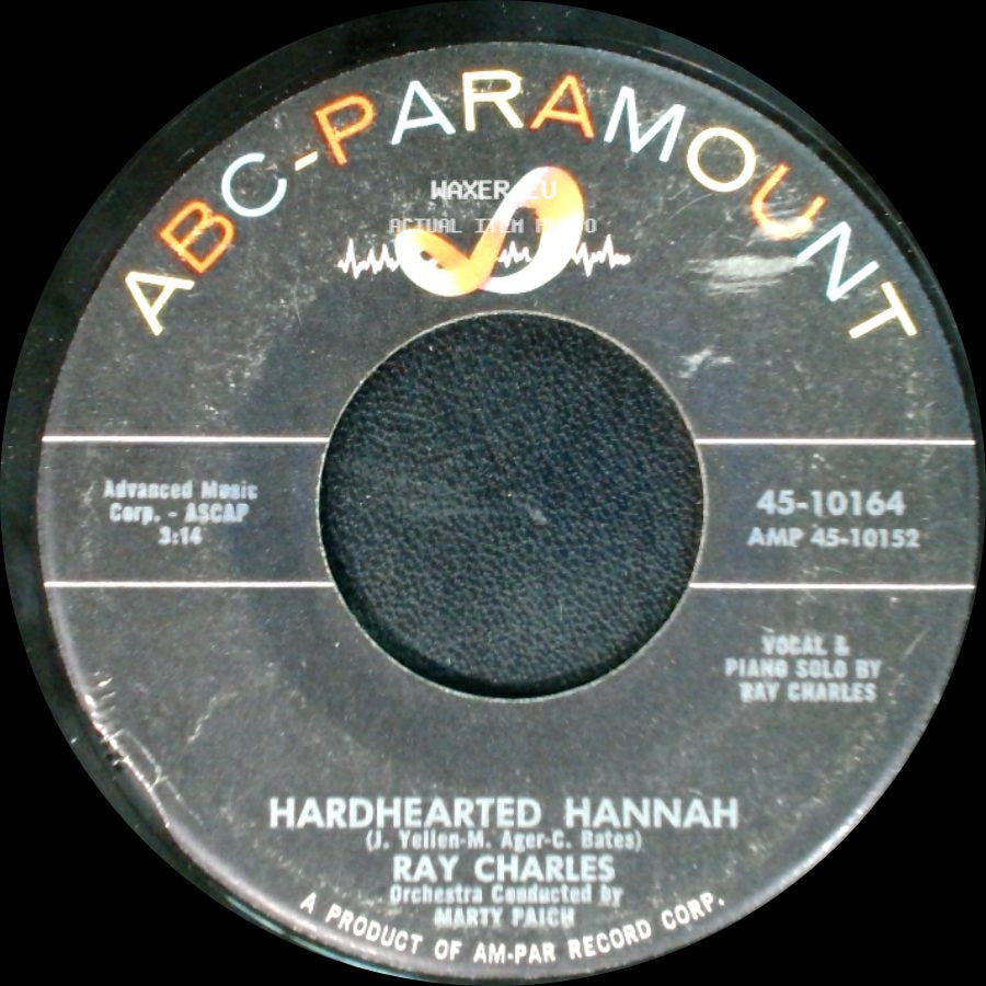 Ray Charles - Ruby / Hardhearted Hannah side B