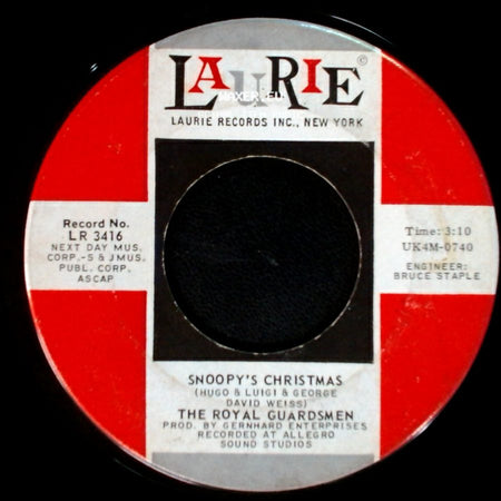 The Royal Guardsmen - Snoopy's Christmas / It Kinda Looks Like Christmas side A