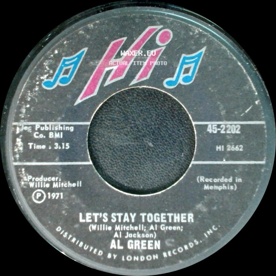 Al Green - Let's Stay Together / Tomorrow's Dream side A