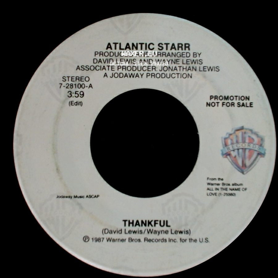 Atlantic Starr - Thankful / Thankful side B