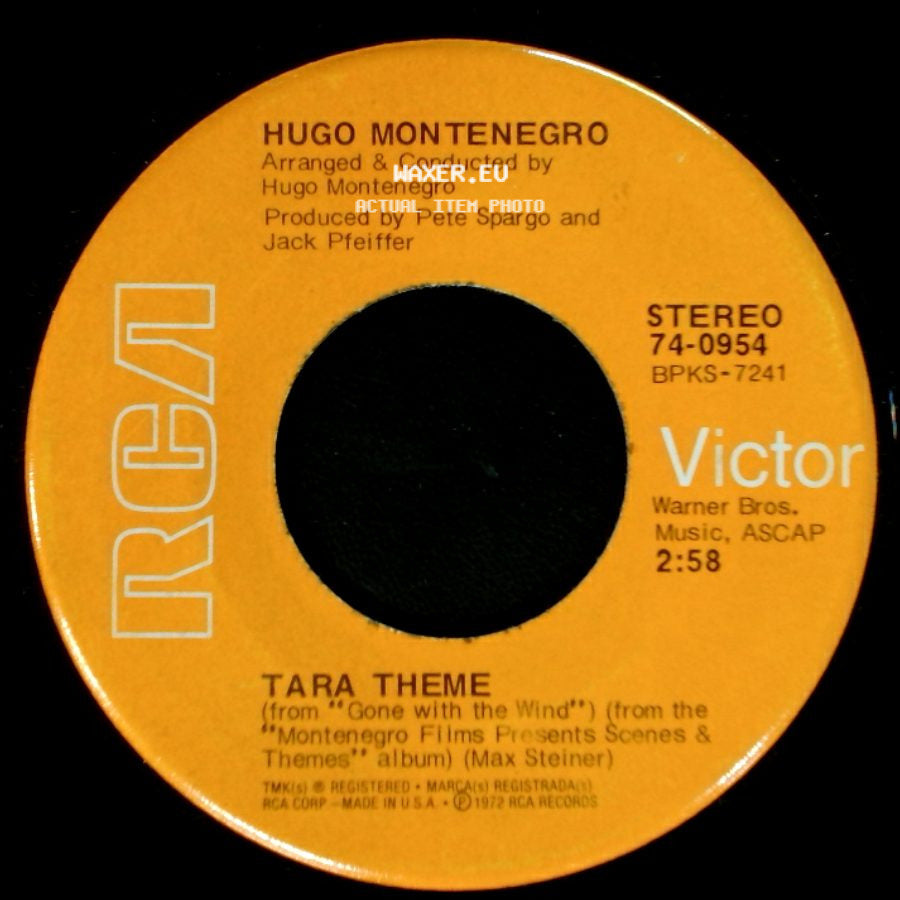 Hugo Montenegro - Tara Theme / Porcupine Pie side A
