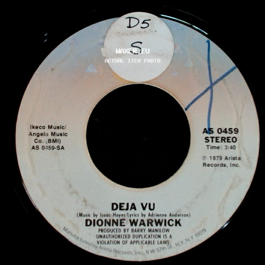 Dionne Warwick - All The Time / Deja Vu side B