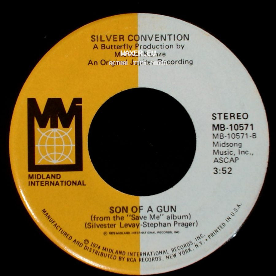 Silver Convention - Get Up And Boogie / Son Of A Gun side B