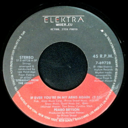 Peabo Bryson - If Ever You're In My Arms Again / There's No Getting Over You side A