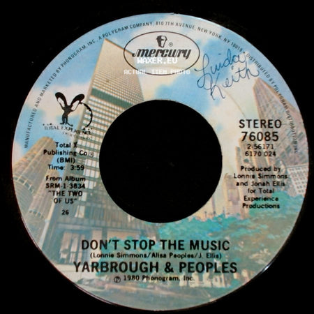 Yarbrough & Peoples - You're My Song / Don't Stop The Music side B
