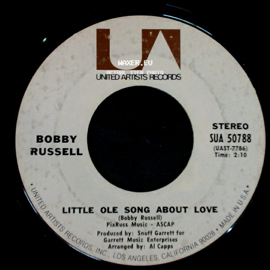 Bobby Russell - Saturday Morning Confusion / Little Ole Song About Love side B