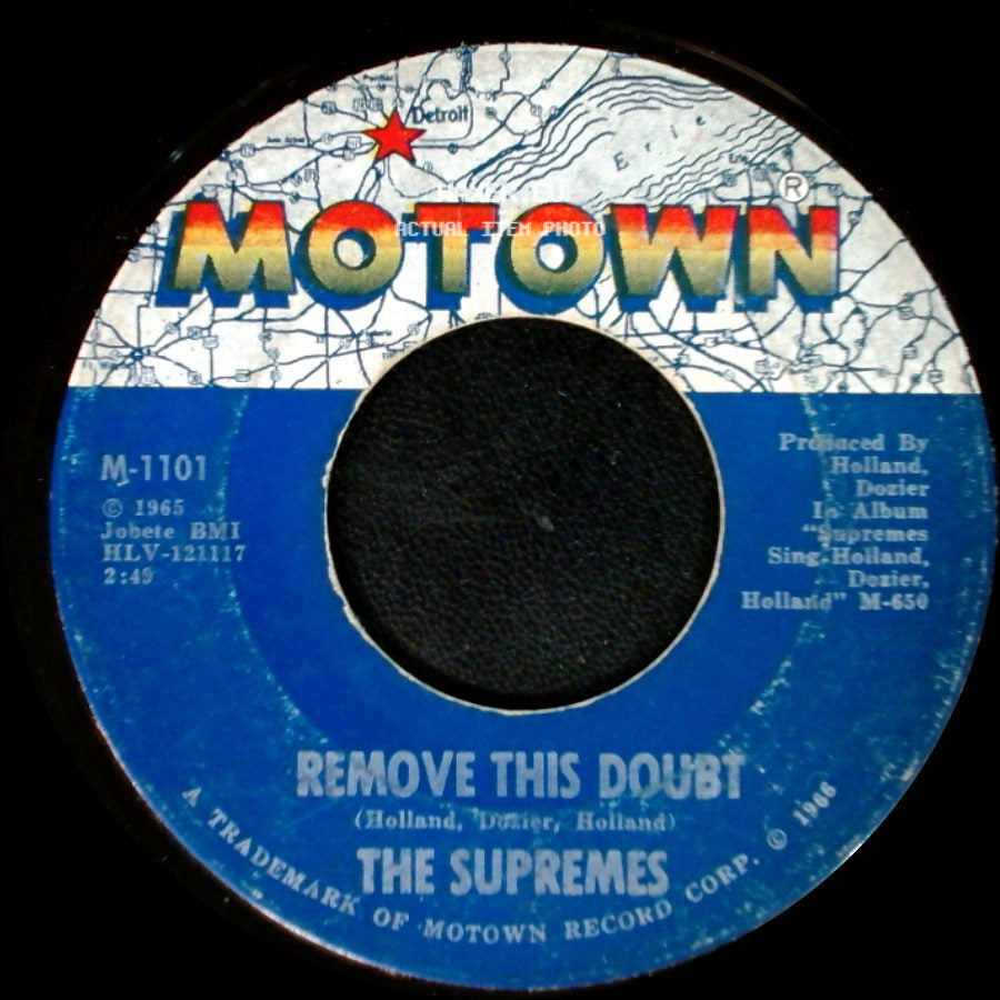 The Supremes - You Keep Me Hangin' On / Remove This Doubt side B