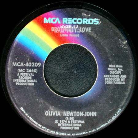Olivia Newton-John - Brotherly Love / If You Love Me (Let Me Know) side A