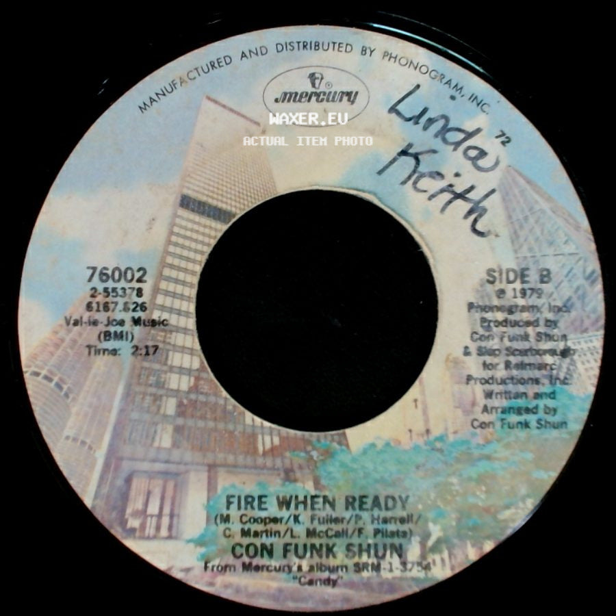 Con Funk Shun - (Let Me Put) Love On Your Mind / Fire When Ready side B