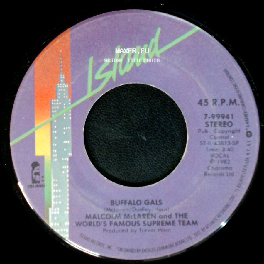 Malcolm Mclaren And The World's Famous Supreme Team / Malcolm Mclaren - Buffalo Gals / Buffalo Gals (Trad Square) side A
