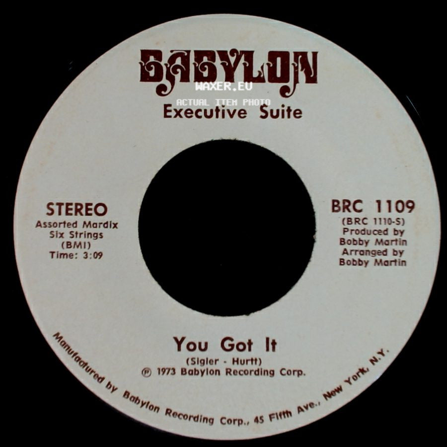 Executive Suite - I'm A Winner Now / You Got It side B