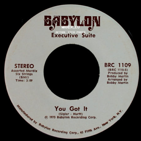 Executive Suite - I'm A Winner Now / You Got It side B