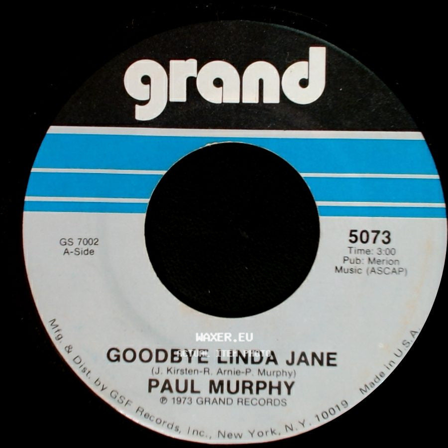 Paul Murphy - Goodbye Linda Jane / My Story side A