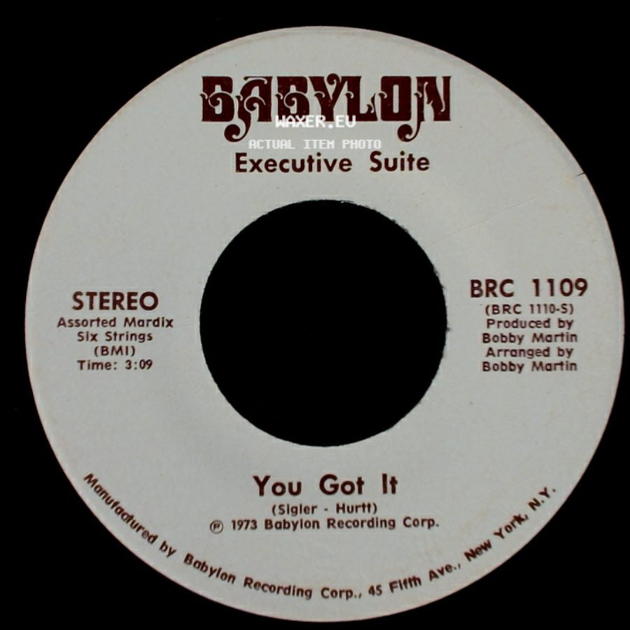 Executive Suite - I'm A Winner Now / You Got It side B