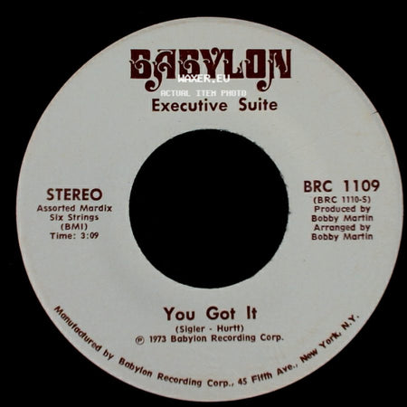 Executive Suite - I'm A Winner Now / You Got It side B