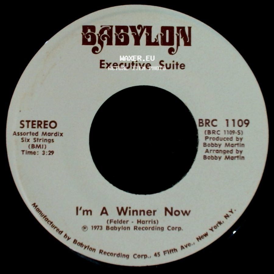 Executive Suite - I'm A Winner Now / You Got It side A
