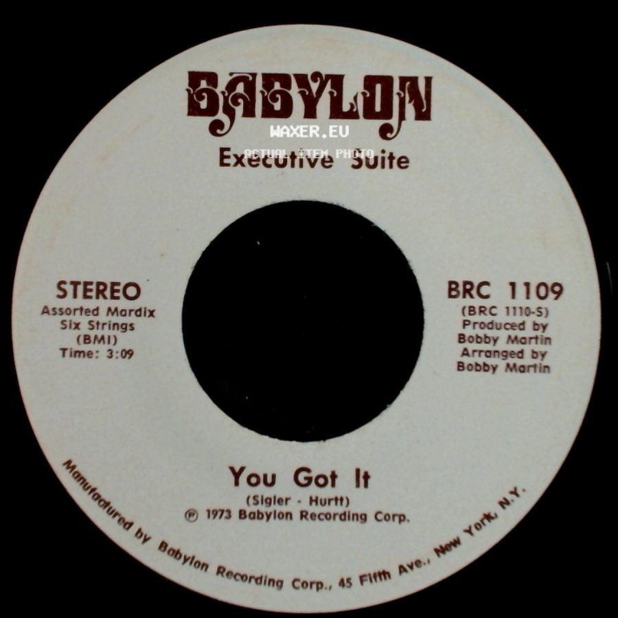 Executive Suite - I'm A Winner Now / You Got It side B