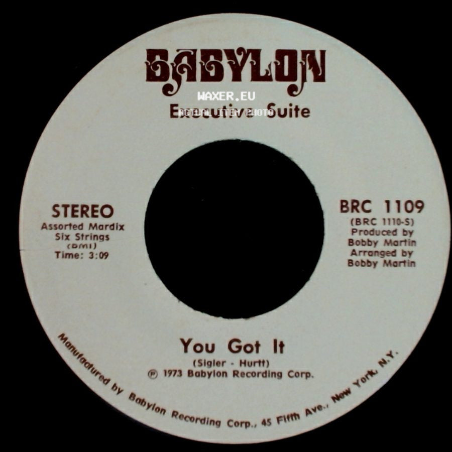 Executive Suite - I'm A Winner Now / You Got It side B