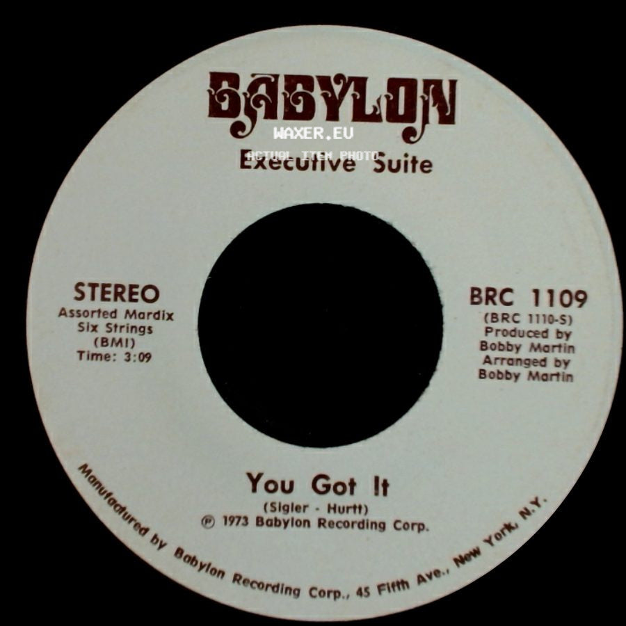 Executive Suite - I'm A Winner Now / You Got It side B