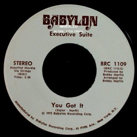 Executive Suite - I'm A Winner Now / You Got It side B