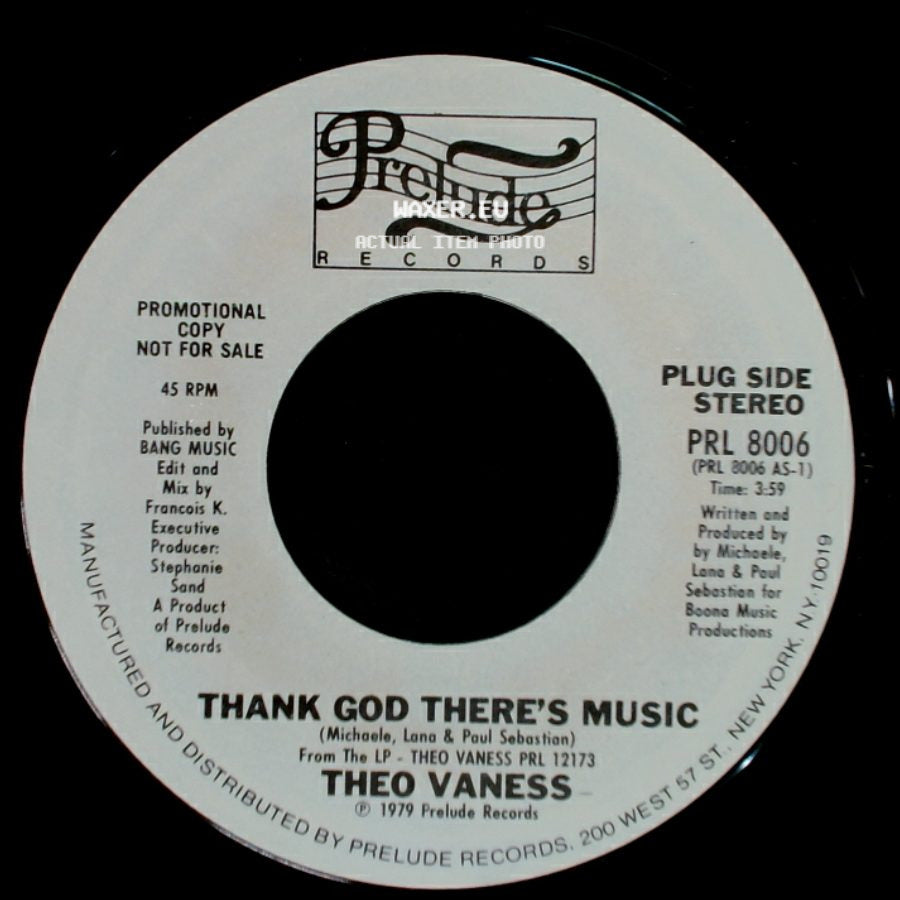 Theo Vaness - Thank God There's Music / I Can't Dance Without You side A