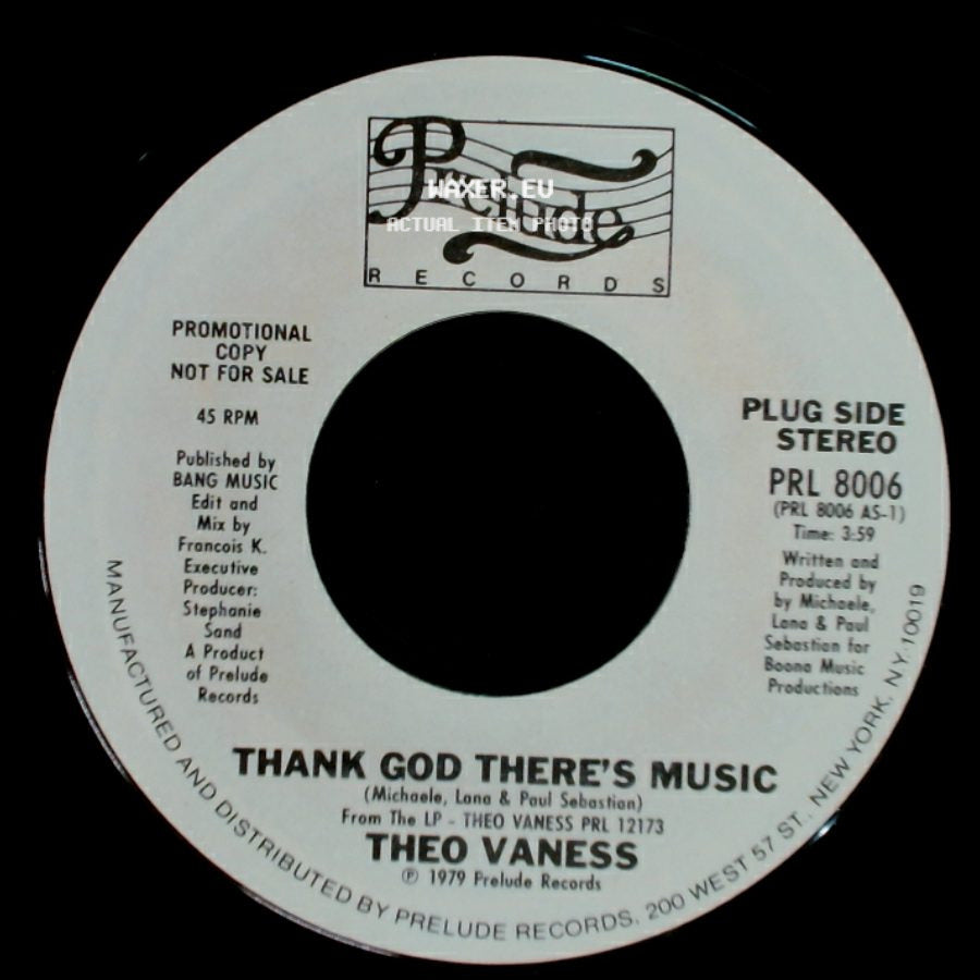 Theo Vaness - Thank God There's Music / I Can't Dance Without You side A