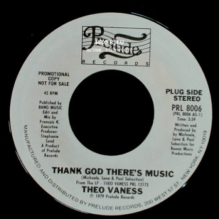 Theo Vaness - Thank God There's Music / I Can't Dance Without You side A