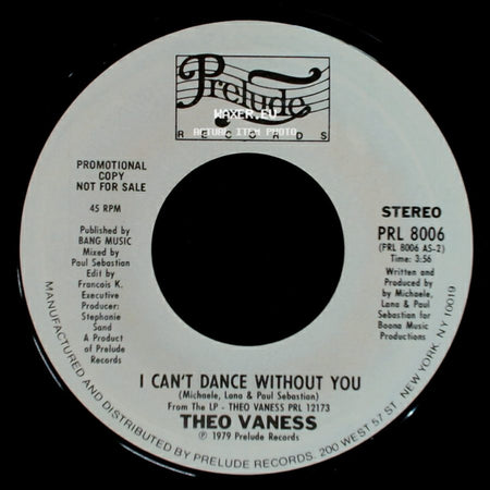 Theo Vaness - Thank God There's Music / I Can't Dance Without You side B