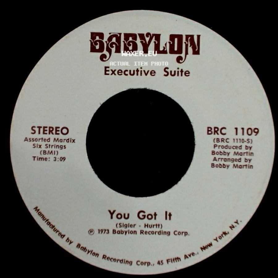 Executive Suite - I'm A Winner Now / You Got It side B