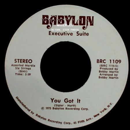 Executive Suite - I'm A Winner Now / You Got It side B