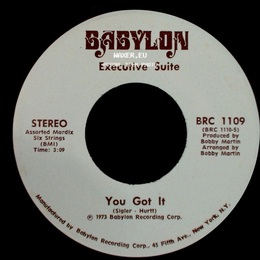 Executive Suite - You Got It / I'm A Winner Now side A