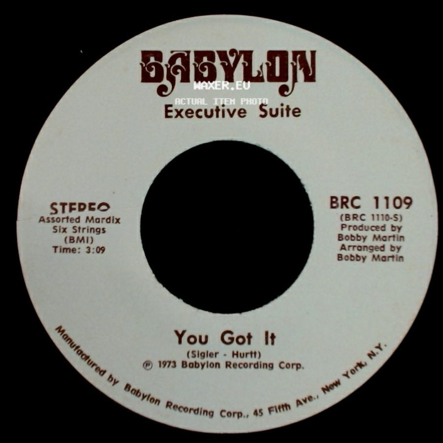 Executive Suite - I'm A Winner Now / You Got It side B