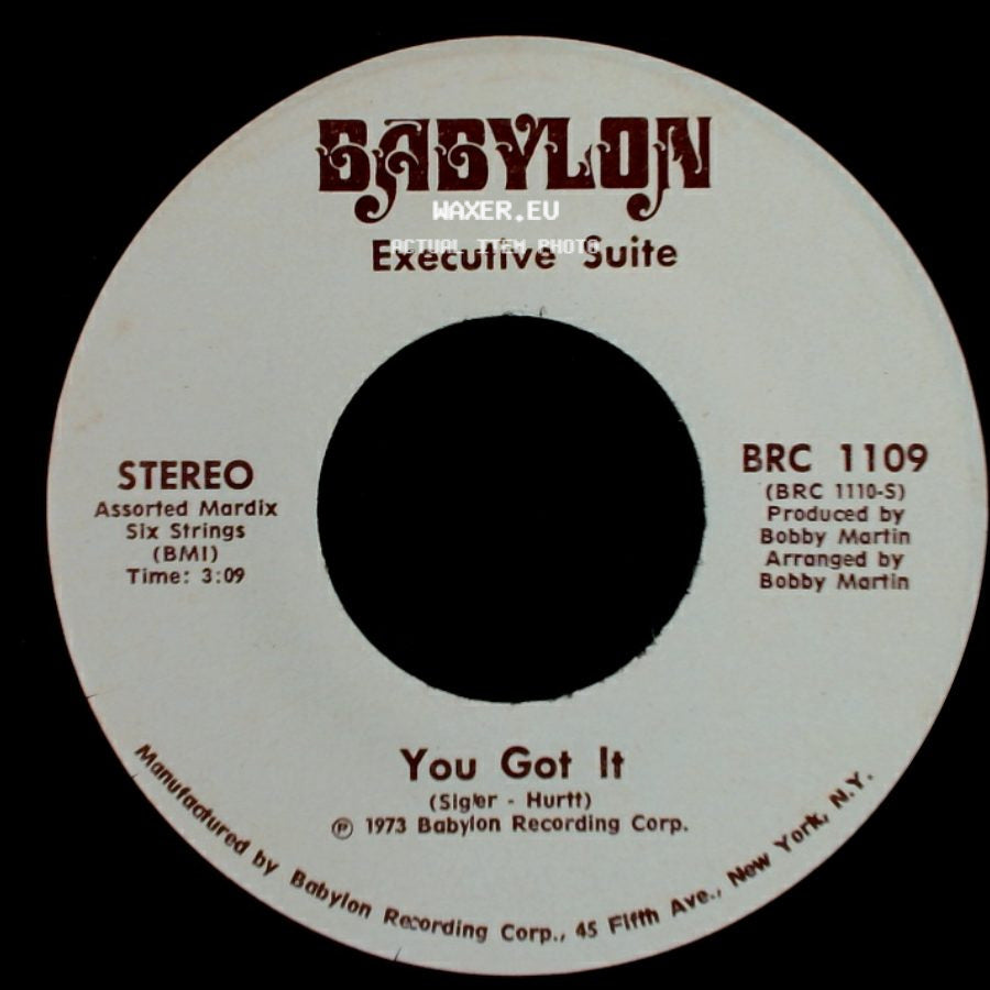 Executive Suite - I'm A Winner Now / You Got It side B