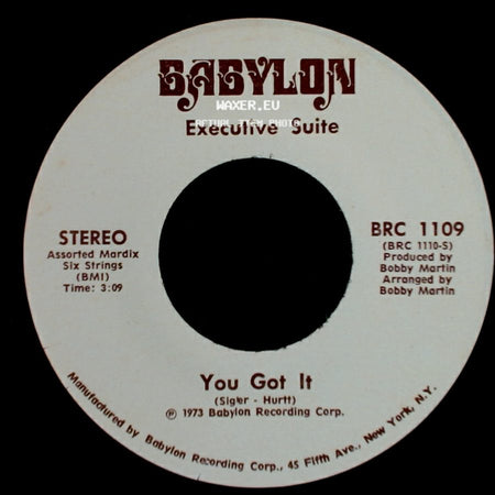 Executive Suite - I'm A Winner Now / You Got It side B