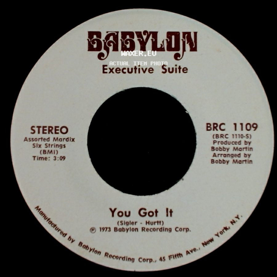 Executive Suite - You Got It / I'm A Winner Now side A