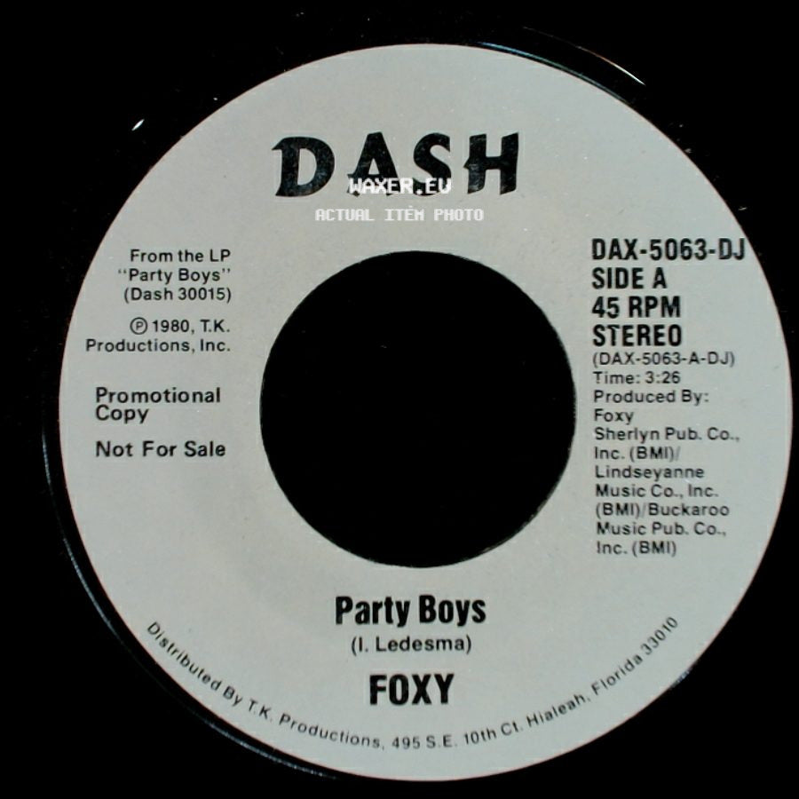 Foxy - Party Boys / Party Boys side A