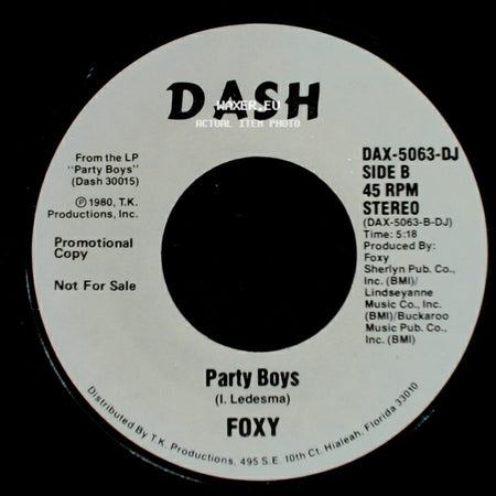 Foxy - Party Boys / Party Boys side B