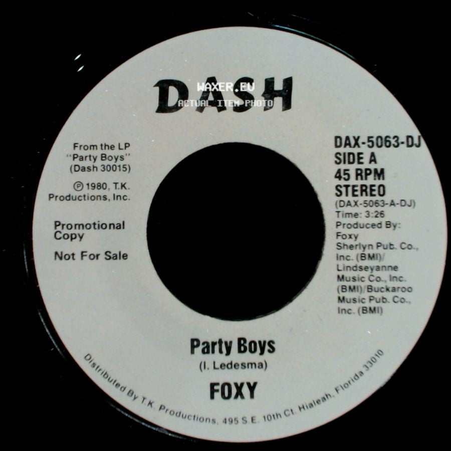 Foxy - Party Boys / Party Boys side A
