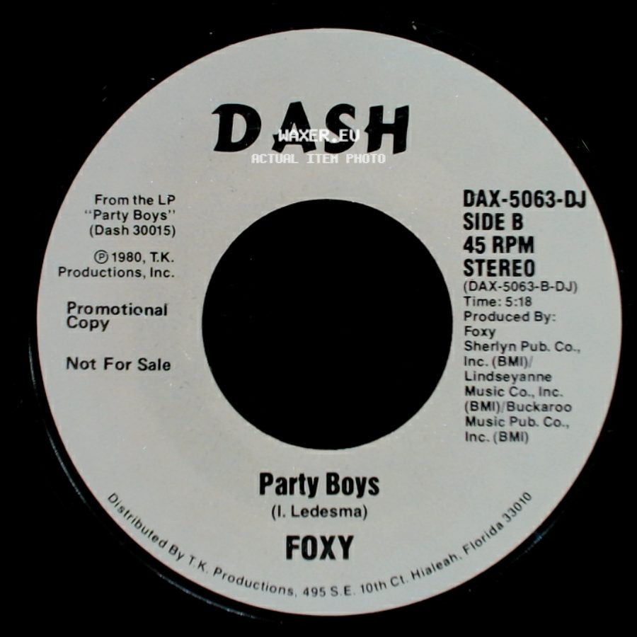 Foxy - Party Boys / Party Boys side B