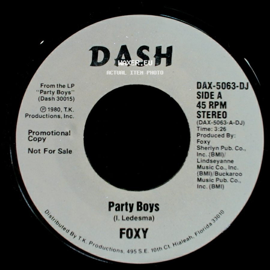 Foxy - Party Boys / Party Boys side A